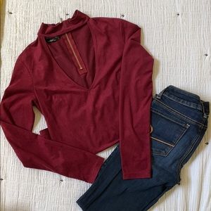 Bebe long sleeve top